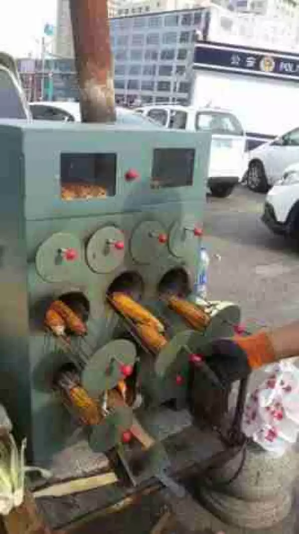 Have You Seen This Mechanical Corn Roaster? (See Photo)